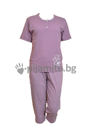 Дамски пижами Пижами с къс ръкав Дамска пижама - къс ръкав, 7/8 панталон 12506
