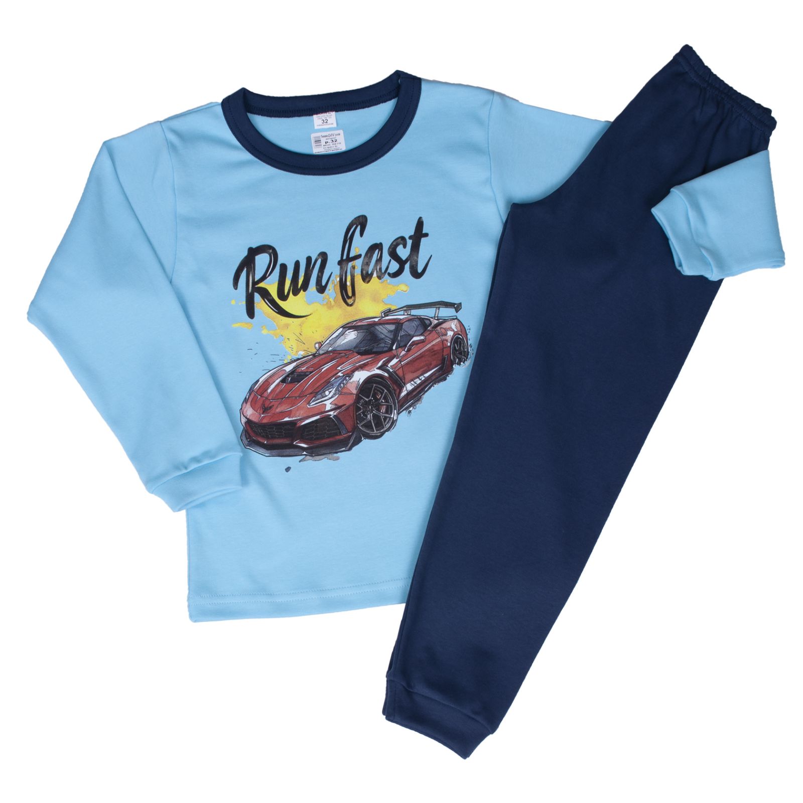 Детска пижама - Пениран интерлог Run fast (6-12г) 144