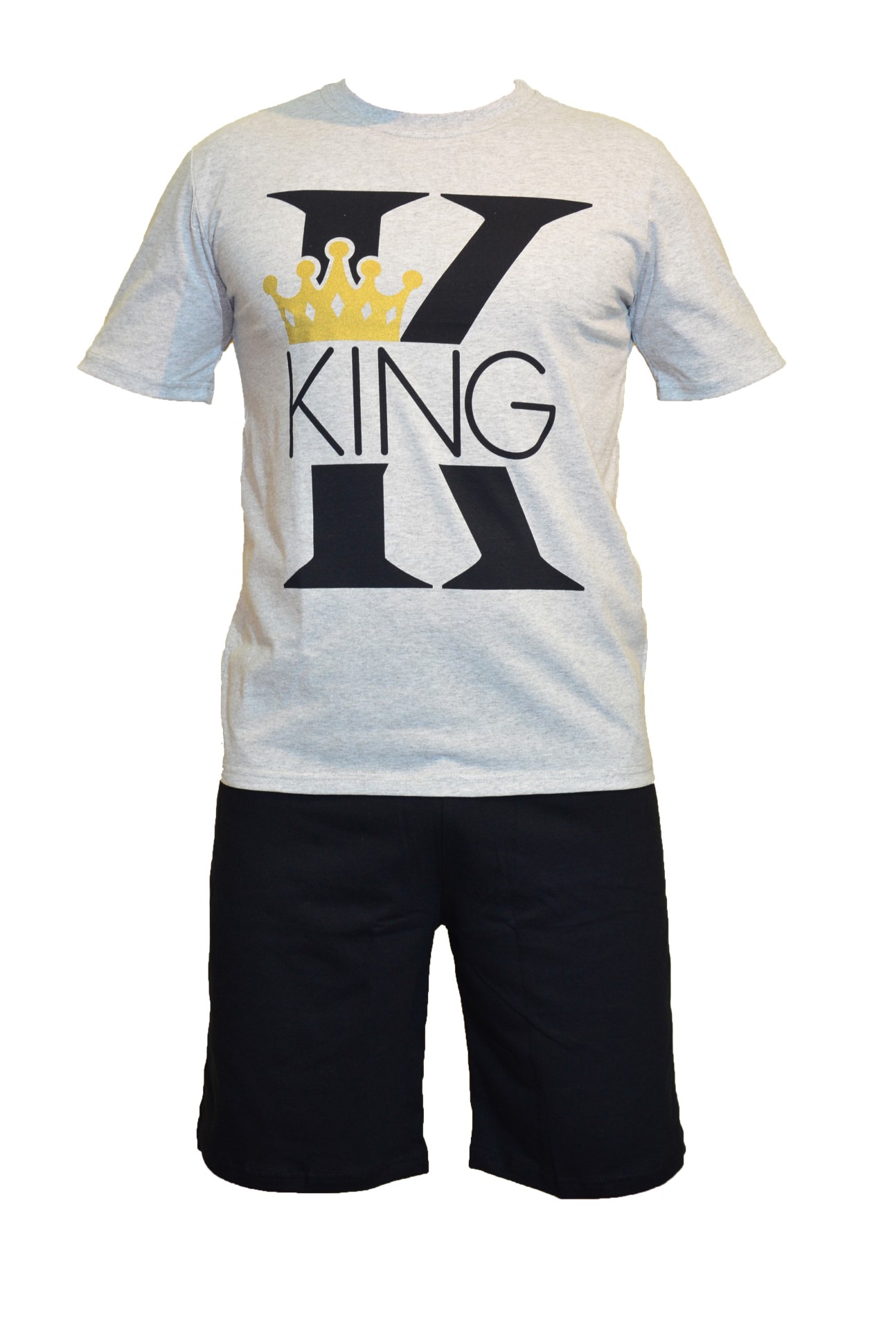 Мъжка пижама - къс ръкав, къс панталон King 12288
